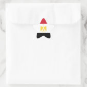 Vlag van Egypte Ster Sticker (Tas)