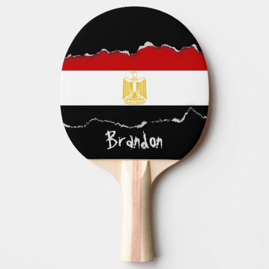 Vlag van Egypte Tafeltennisbatje (Voorkant)