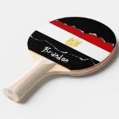 Vlag van Egypte Tafeltennisbatje (Voorkant Gekanteld)