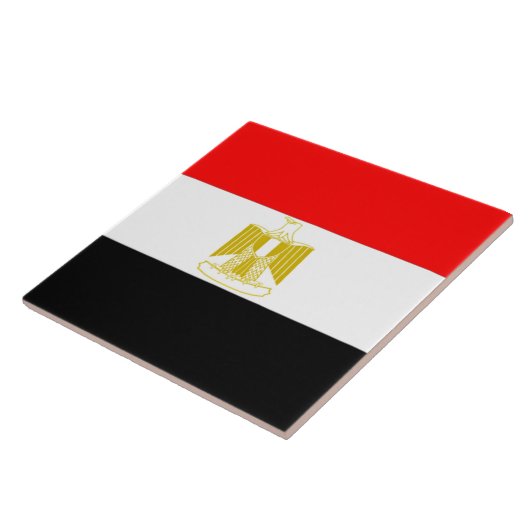 Vlag van Egypte Tegeltje (Zijkant)
