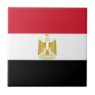 Vlag van Egypte Tegeltje
