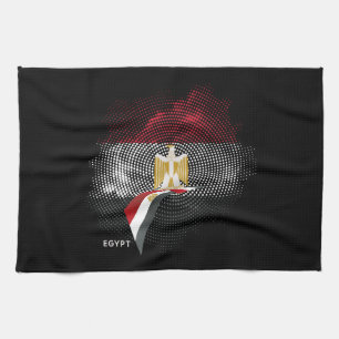 Vlag van Egypte Theedoek