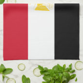 Vlag van Egypte Theedoek (Gevouwen)
