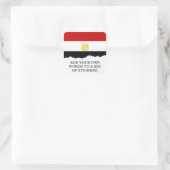 Vlag van Egypte Vierkante Sticker (Tas)