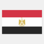 Vlag van Egyptische decal Sticker (Voorkant)