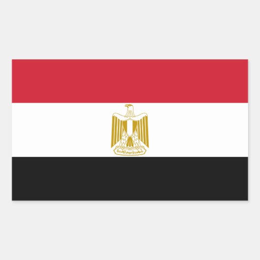 Vlag van Egyptische decal Sticker (Voorkant)