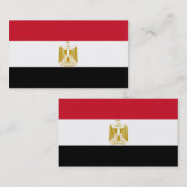 Vlag van Egyptische Visitekaartjes (Voorkant / Achterkant)