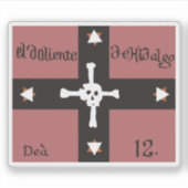 Vlag van El Doliente de Hidalgo (1811-1812), Mexic Sticker (Voorkant)
