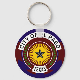 Vlag van El Paso Sleutelhanger