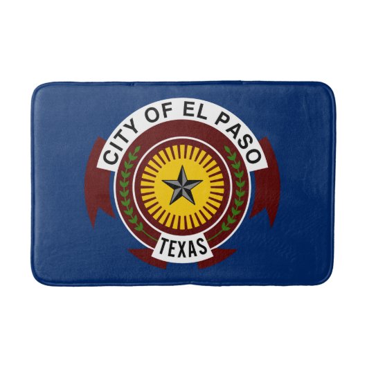 Vlag van El Paso, Texas Bathroom Mat (Voorkant)