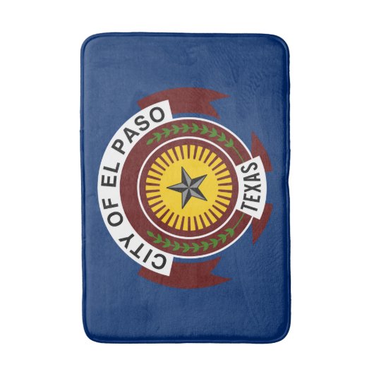 Vlag van El Paso, Texas Bathroom Mat (Voorkant Verticaal)
