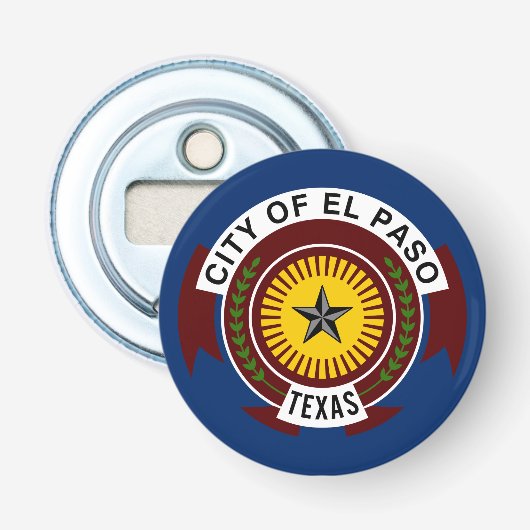 Vlag van El Paso, Texas Bottle Opener (Voorkant)