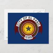 Vlag van El Paso, Texas Briefkaart (Voorkant / Achterkant)
