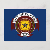 Vlag van El Paso, Texas Briefkaart (Voorkant)