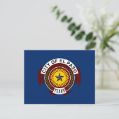 Vlag van El Paso (Texas) Briefkaart (Staand voorkant)