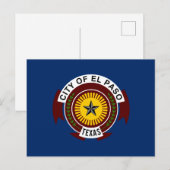 Vlag van El Paso (Texas) Briefkaart (Voorkant / Achterkant)