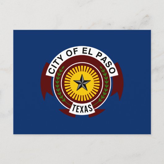 Vlag van El Paso (Texas) Briefkaart (Voorkant)