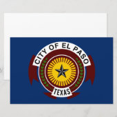 Vlag van El Paso (Texas) Briefpapier (Voorkant / Achterkant)