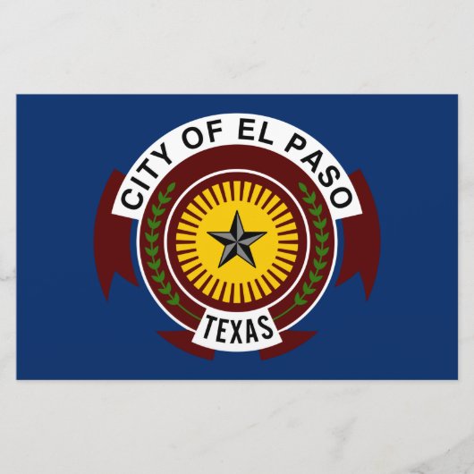 Vlag van El Paso (Texas) Briefpapier (Voorkant)