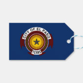 Vlag van El Paso (Texas) Cadeaulabel (Voorkant (Horizontaal))