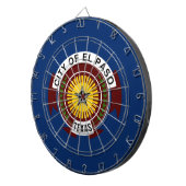 Vlag van El Paso (Texas) Dartbord (Voorkant Rechts)