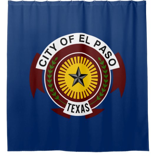 Vlag van El Paso (Texas) Douchegordijn (Voorkant)
