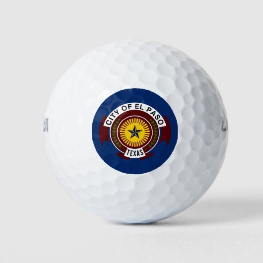 Vlag van El Paso (Texas) Golfballen (Voorkant)