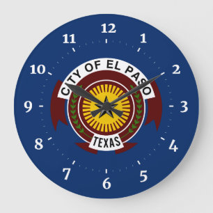 Vlag van El Paso, Texas Grote Klok