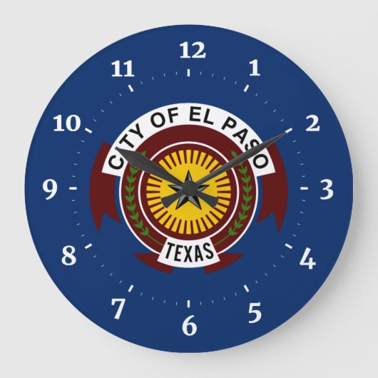 Vlag van El Paso, Texas Grote Klok (Voorkant)