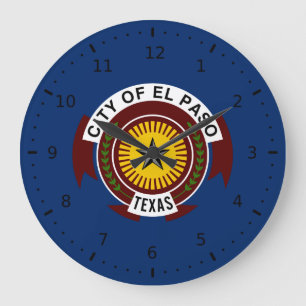 Vlag van El Paso, Texas Grote Klok