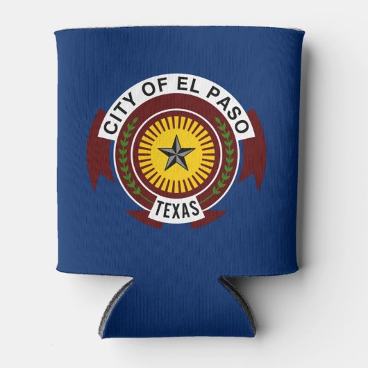 Vlag van El Paso, Texas Koelbox Blikjeskoeler (Voorkant)