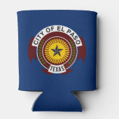 Vlag van El Paso, Texas Koelbox Blikjeskoeler (Achterkant)