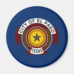 Vlag van El Paso (Texas) Magneet