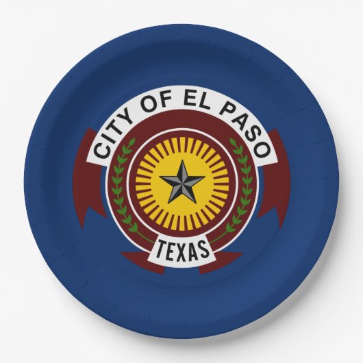 Vlag van El Paso (Texas) Papieren Bordje (Voorkant)