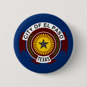 Vlag van El Paso, Texas Pinback Button (Voorkant)