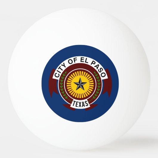 Vlag van El Paso, Texas Ping-Pong Ball (Voorkant)