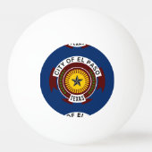 Vlag van El Paso, Texas Ping-Pong Ball (Achterkant)