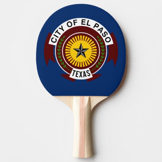 Vlag van El Paso, Texas Ping Pong Paddle Tafeltennisbatje (Voorkant)