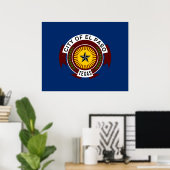 Vlag van El Paso (Texas) Poster (Thuiskantoor)
