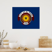 Vlag van El Paso (Texas) Poster (Keuken)