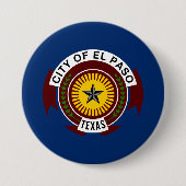 Vlag van El Paso (Texas) Ronde Button 7,6 Cm (Voorkant)