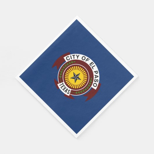 Vlag van El Paso (Texas) Servet (Hoek)