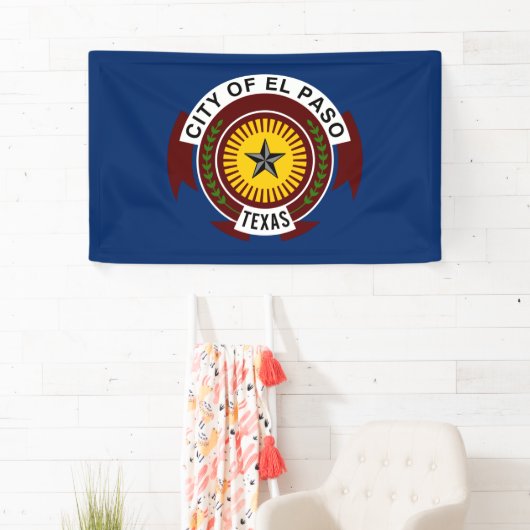 Vlag van El Paso (Texas) Spandoek (Insitu)