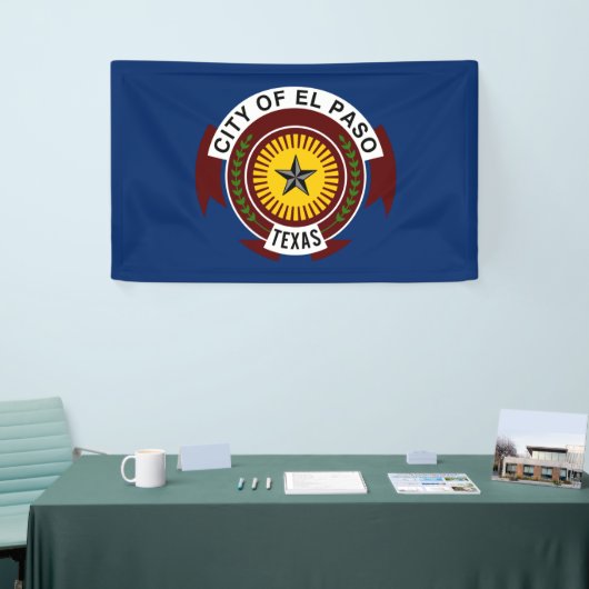 Vlag van El Paso (Texas) Spandoek (Beurs)