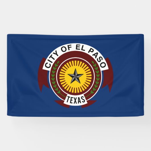 Vlag van El Paso (Texas) Spandoek (Horizontaal)
