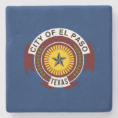 Vlag van El Paso (Texas) Stenen Onderzetter (Voorkant)