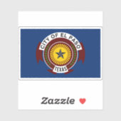 Vlag van El Paso, Texas Sticker (Vel)