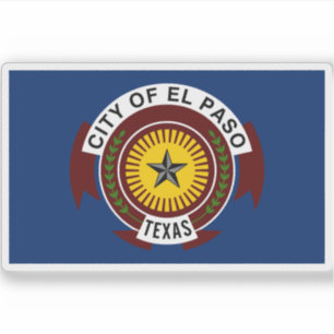 Vlag van El Paso, Texas Sticker