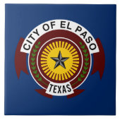Vlag van El Paso (Texas) Tegeltje (Voorkant)