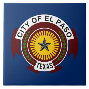 Vlag van El Paso (Texas) Tegeltje